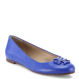 Tory Burch Lowell 2 Ballet Flats Blue, Size 7